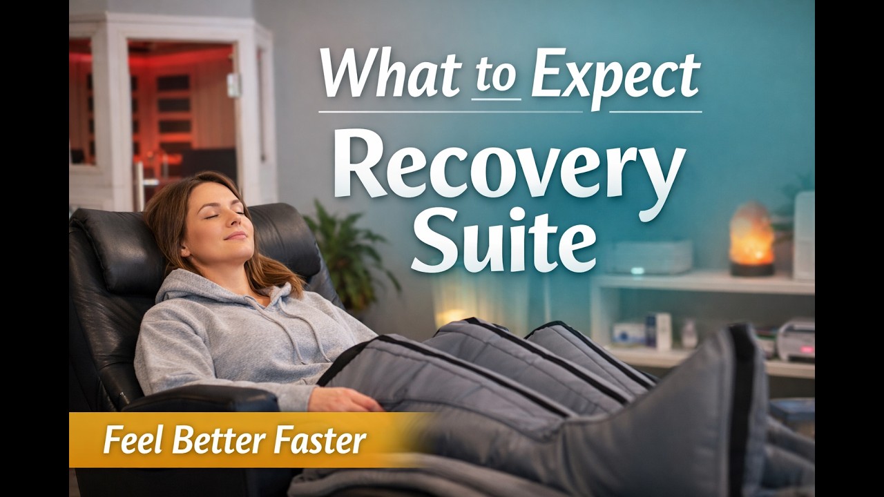 A guest relaxing in the Equilibrium Natural Health Recovery Suite